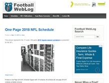 Tablet Screenshot of footballweblog.com